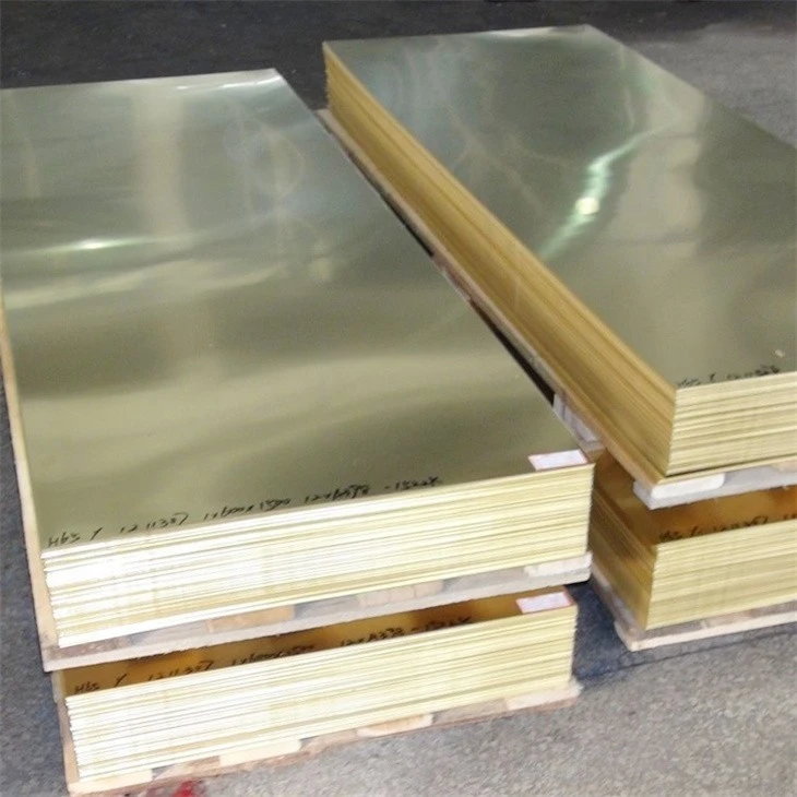 H62 Brass Large Plate Bright Face Brass Plate